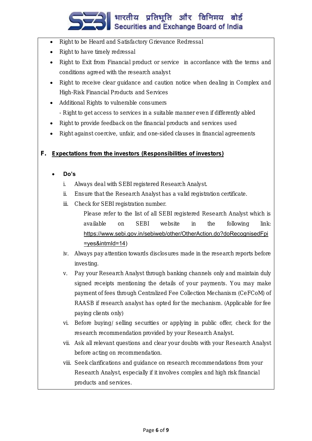 Investor Charter page 4